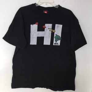 QUICKSILVER T-SHIRT SIZE XL BLACK GREAT CONDITION!! 48W